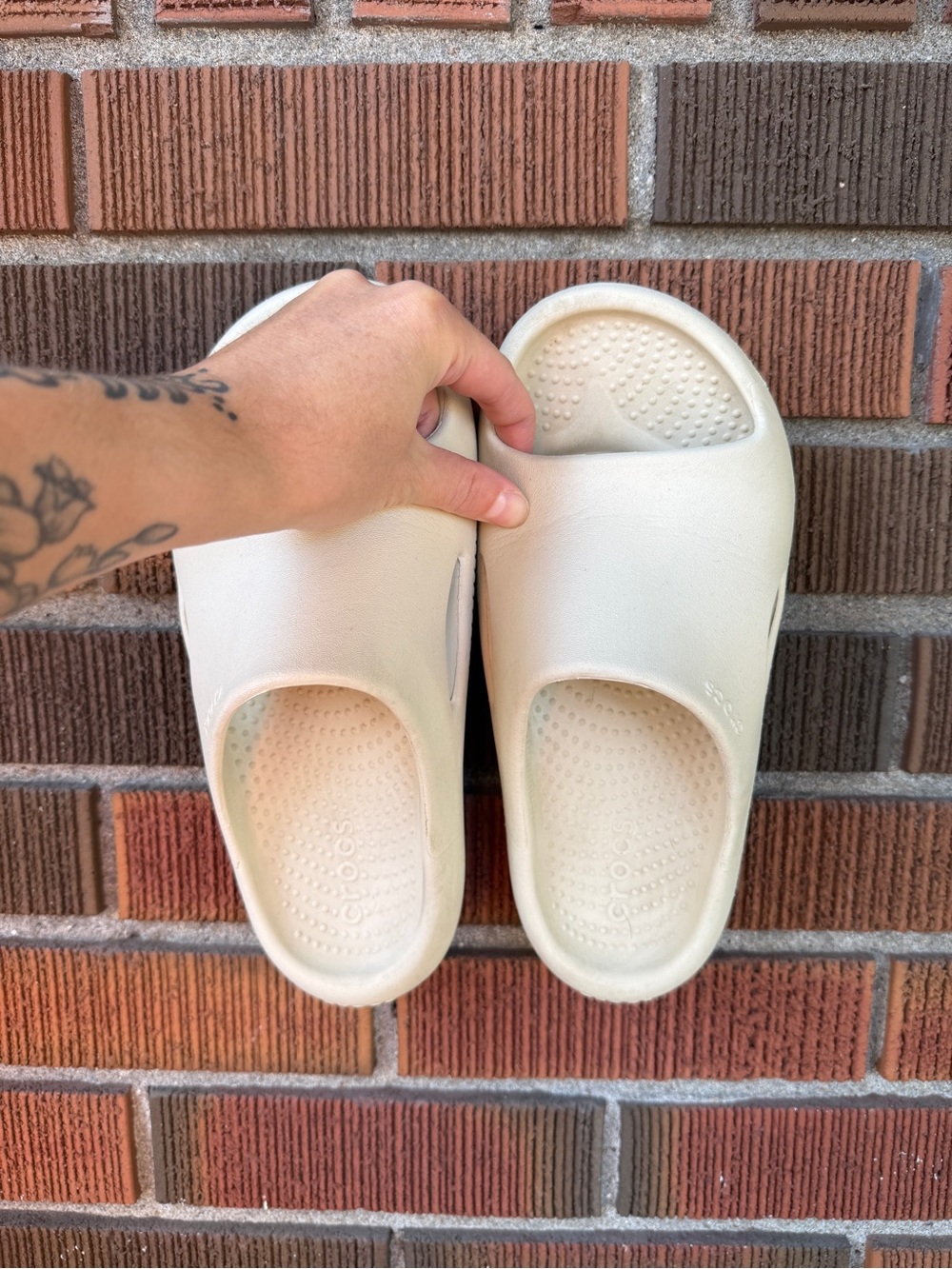 CROCS Mellow Recovery Slide, Bone
